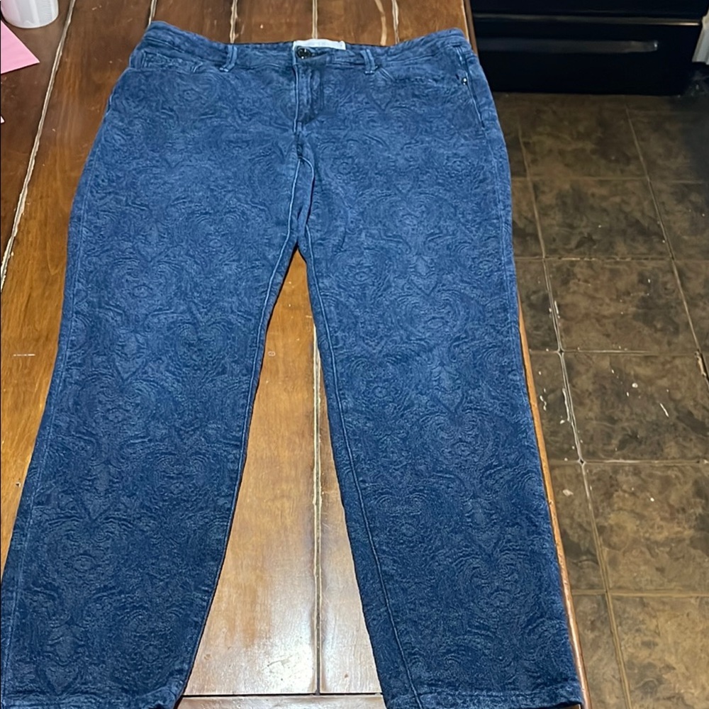 Rachel Denim Patterned Blue Jeans size 30